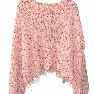 Main Strip Pink Multicolor Knit Sweater